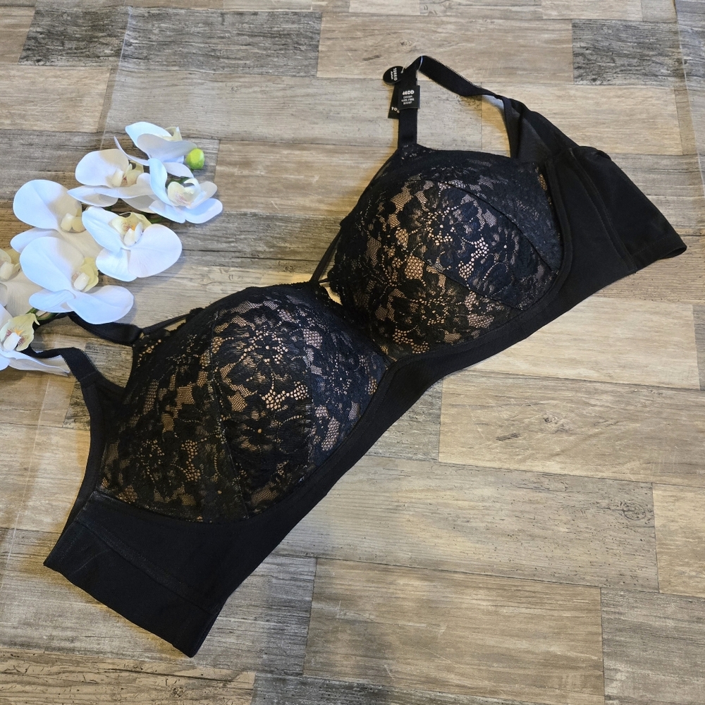 Torrid black dream wire free boost bra 46DD NWT